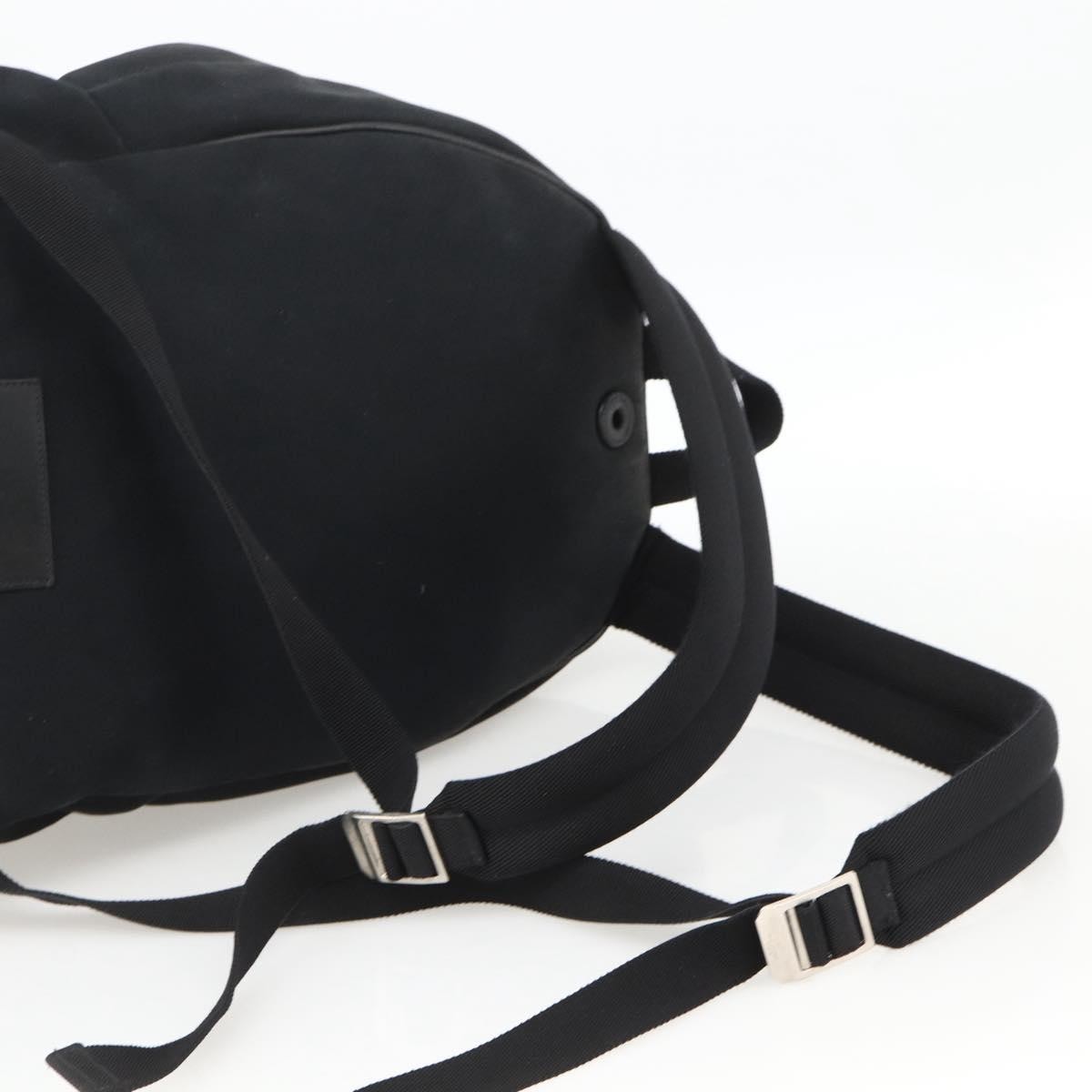 SAINT LAURENT Backpack Canvas Black Silver Auth bs34220 — image 8