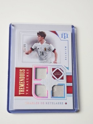 Panini National Treasures World Cup 2022 Charles De Ketelaere Belgium Patch /99