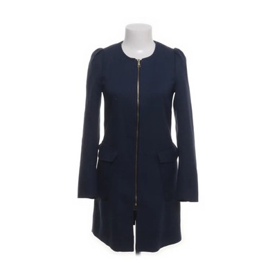 H&M, Mantel, Damen, Größe: 34, Blau, Elasthan/Polyester/Viskose, Einfarbig #tcb