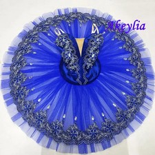 Variation Ballet Tutu Pancake Dress Girls Stage Costume Professional Ballet Tutu