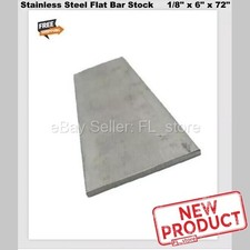 Stainless Steel Bar Stock Flat 1/8" x 6" x 6 Feet 304 Mill Finish 72" Long NEW