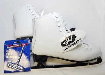 Hespeler Hockey White Figure Skates (Size 9)   New with Tags