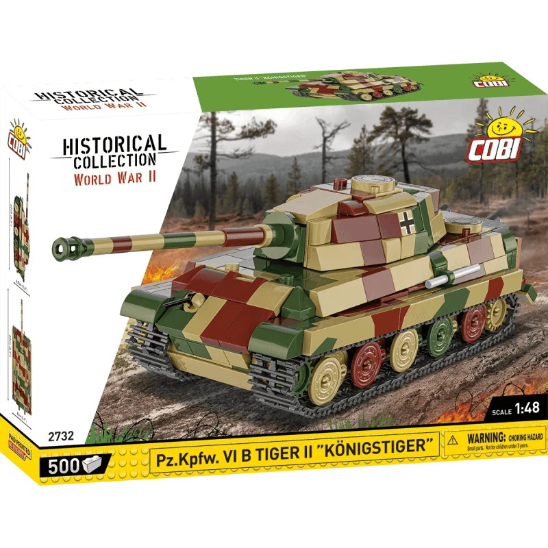 Char Tigre II Cobi 2732 maquette historique en briques premium 1:28