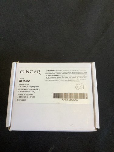 Ginger Robe Hook. Polished Chrome. 0210/PC @29 - Picture 2 of 6