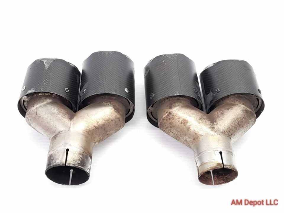 2011 BMW 535i 550i F10 Aftermarket Tail Pipe Set ID 50mm OD 55mm 18307612731 - Изображение 4 из 4