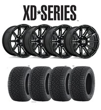 Xd 20x10 Wheel 275 60 20 Rt Terrain Tire Package Set 5x139.7 Gloss Black