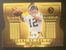 2025 Silhouette Terry Bradshaw Pillars of the Game BRONZE #d /49 Steelers No. 19