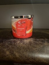STRAWBERRY JAM LARGE JAR CANDLE 14.5 oz 3 WIC...