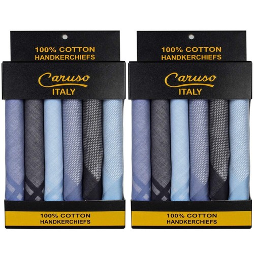 Men's Italia Denim 100% Pure Cotton Handkerchief (Multicolor)