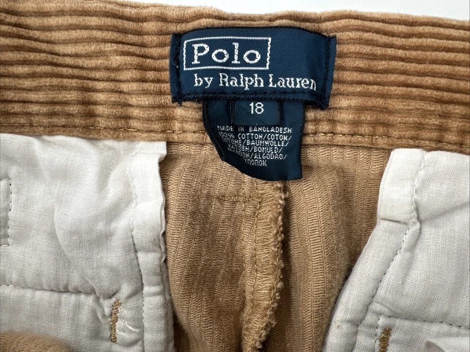De colección Polo Ralph Lauren Pantalones de Pana Jóvenes Niños 18 Lote de 2 Chinos Rectos Foto 3 de 4
