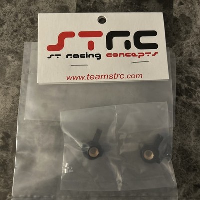 (B3) ST Racing Concepts Axial SCX24 Brass Steering Knuckles (Black) (2) (6g)