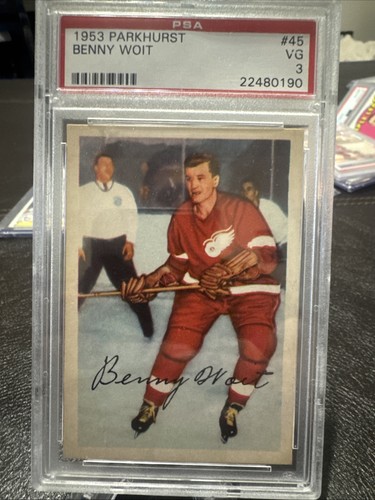 Benny Woit #45 1953 Parkhurst card