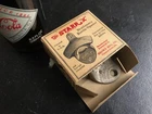 Vintage Coca-Cola Starr X Wall Bottle Opener w/ Box Brown Mfg Newport News VA