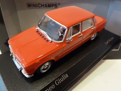 Very Rare 1:43 Minichamps Alfa Romeo Giulia 1970 Rosso Farina Red 400120907 1:43