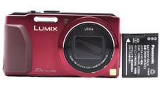  N MINT Panasonic LUMIX DMC-TZ40 Red Compact Digital Camera 18.1MP From JAPAN