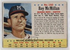 1963 Post Roy McMillan #150 b7j