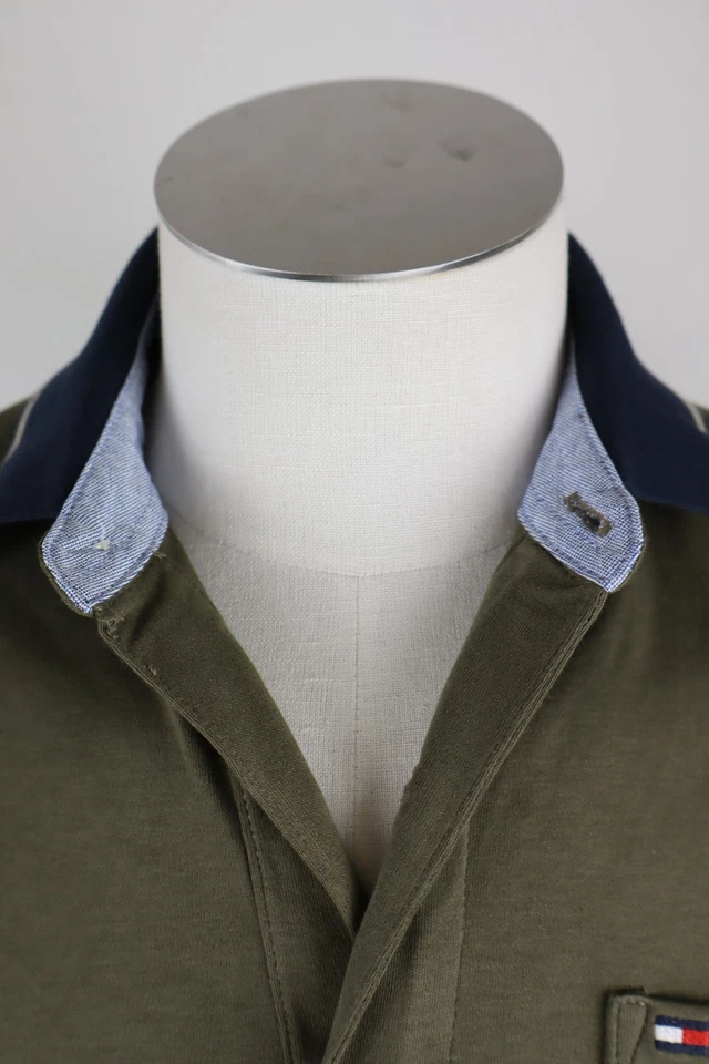 TOMMY HILFIGER POLO CAMISETA HOMBRE TALLA S T-SHIRT CASUAL VINTAGE 100% ALGODÓN - Imagen 3 de 4