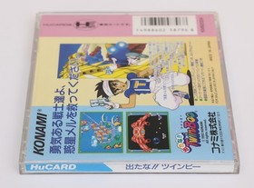 Detana Twin Bee - NEC PC Engine PCE HuCard PCE Japan Stickers Registration Card