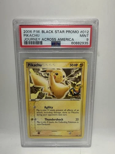 2006 POKEMON BLACK STAR PROMOS JOURNEY ACROSS AMERICA #012 PIKACHU PSA 9