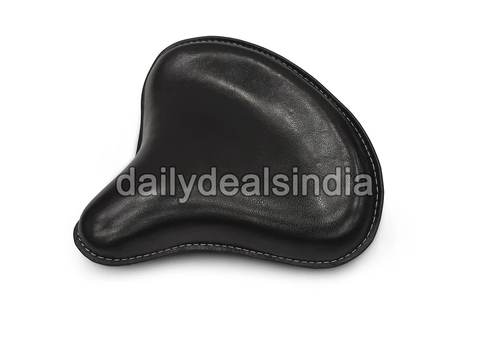 Pour Royal Enfield Classic 650 'Selle Solo Type Américain Avant Couleur Noire' - Photo 3/4