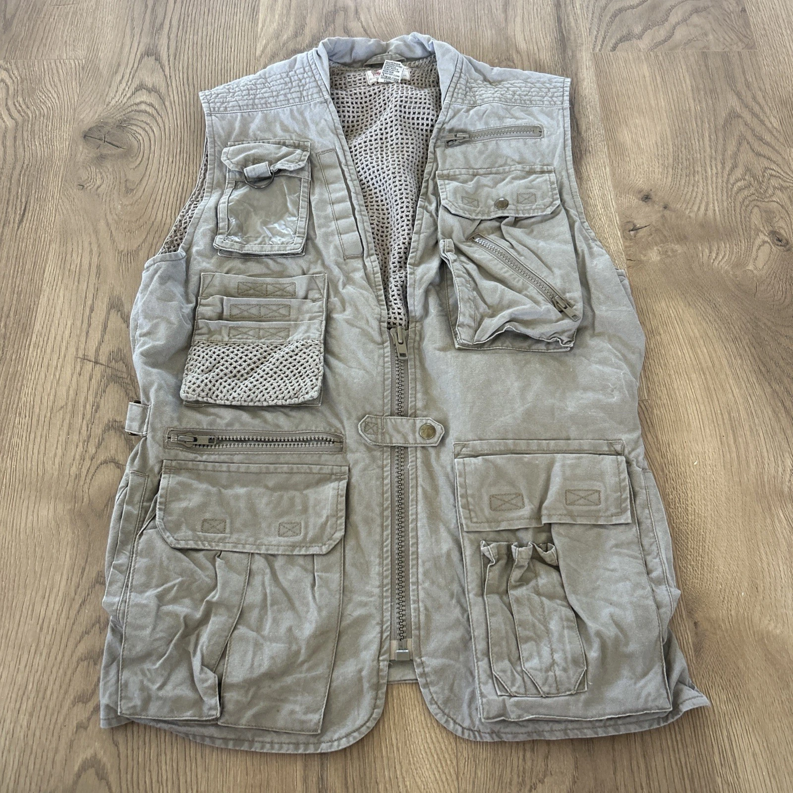 Vtg Banana Republic Safari Vest Mens S Photography Fishing Cargo Hiking Pockets!