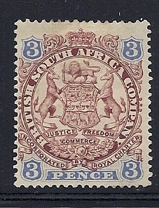 sana RHODESIA 1896-97 (SG 31 3 pence) F/VF MHR *read desc* | eBay