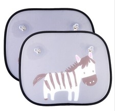 Cartoon Animal Pattern Car Side Window Sun Shade Visor UV Protector For Baby Kid