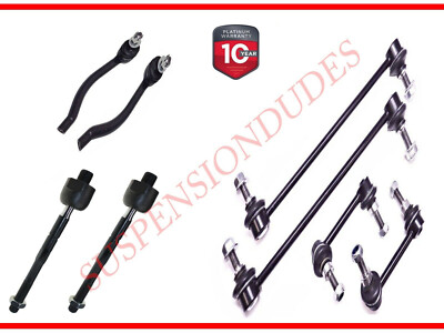 8PC Front/Rear Sway Bar Links + Inner/Outer Tie Rod Ends for 07-12 Nissan Altima