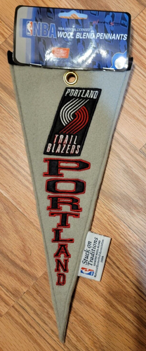 Portland Trailblazers Double Sided Wool Blend Mini Pennant 11" x 5" Winning