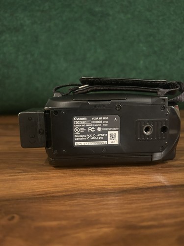 Canon VIXIA HF M50 Full HD 1080p AVCHD 8GB Flash Camcorder 10x Wi-Fi Tested FRSH - Picture 4 of 6