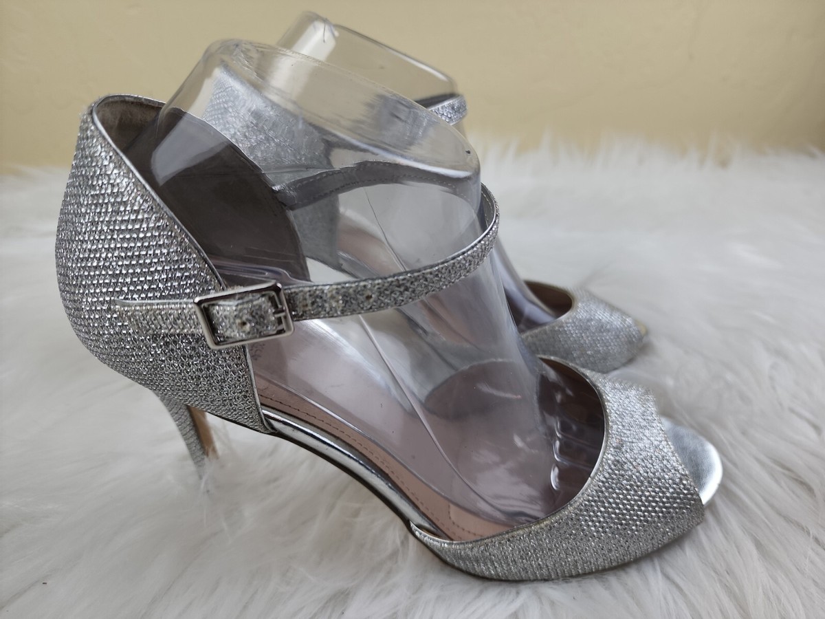 靴 <24cm> ribbon glitter pumps (silver) 24cm> ribbon glitter pumps (silver) - メルカリ｜フラット