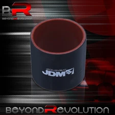 2" Straight Black Red Silicone Coupler Hose Adapter Turbo Intercooler Upgrade