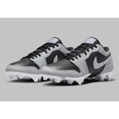 NIKE Jordan 1 Low TD 26cm フットボール スパイク 白黒 Nike Air Jordan 1 Low TD Shadow 2.0 Light Smoke Grey Black FJ6245