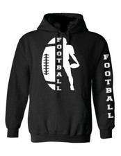 Football Hoodie Sport style White design Hooded Sweatshirt  