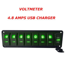Digital Voltmeter 8 Gang Rocker Schalter Panel Schaltfeld