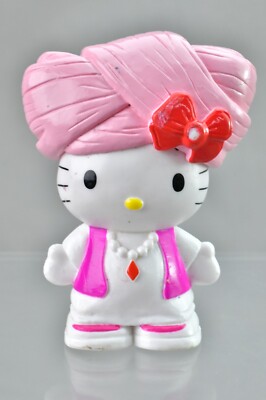 Figurine Toy Hello Kitty 3'' Sanrio 2011 Turban Pink