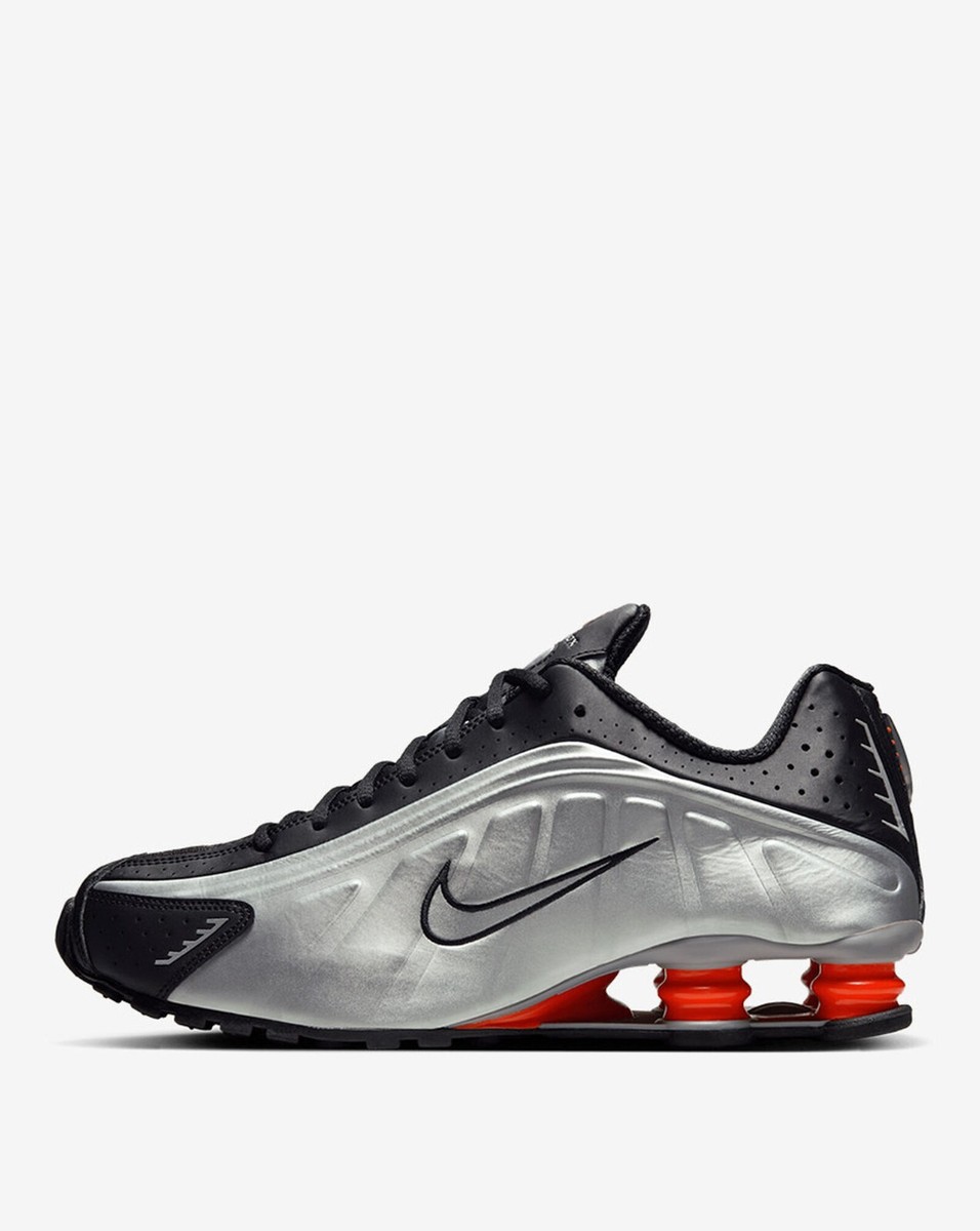 Nike Shox R4 Shoes Black Red Metallic Silver HQ1988-002