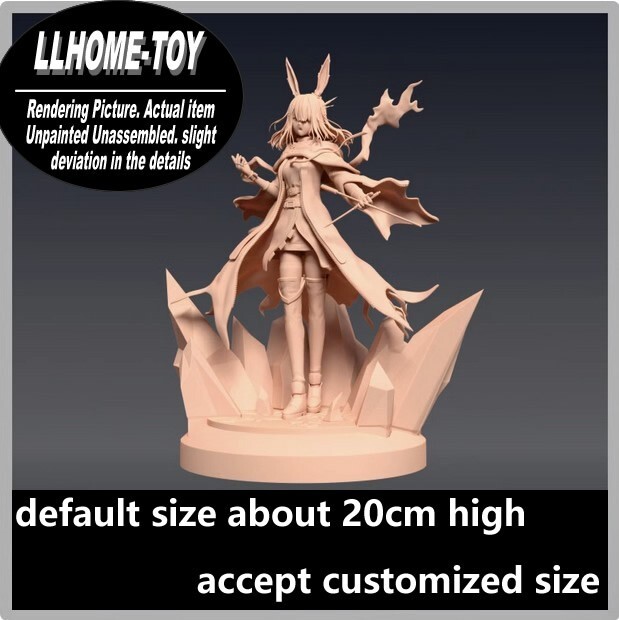 Game Character FrostNova Dagger Stand Resin 3D Print GK Figure DIY Model