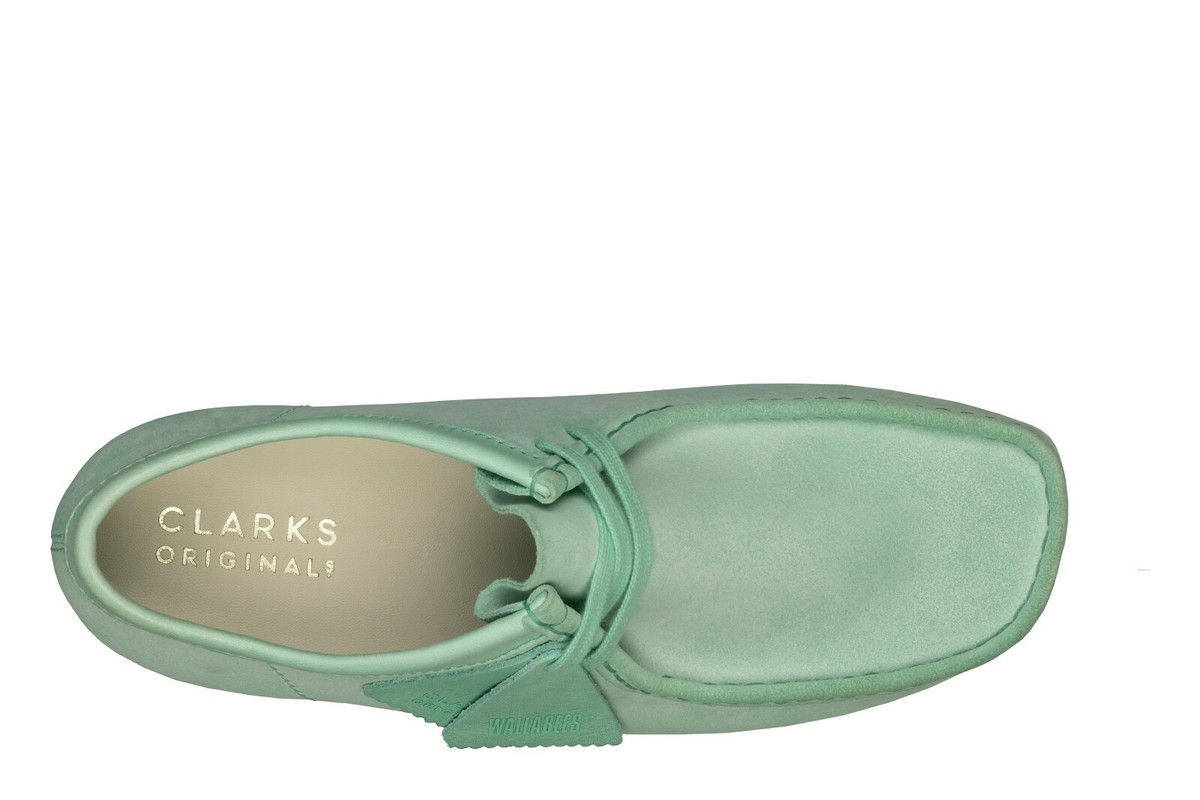 NEW MENS CLARKS ORIGINALS WALLABEE LOW LIMITED EDITION MINT GREEN