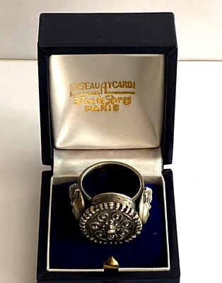 Antique Victorian Rare Memento Mori Skull Solid Silver Big Size Ring ...