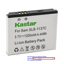 Kastar Replacement Battery Pack for Samsung SLB-1137C SLB1137C 1137C Battery