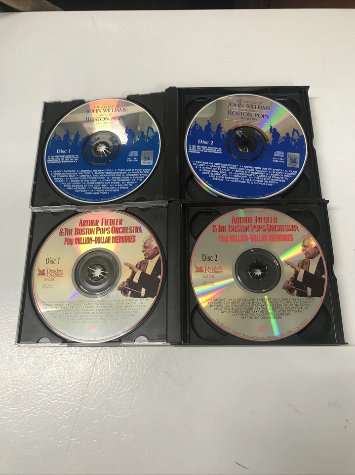Readers Digest FIEDLER and WILLIAMS BOSTON POPS ORCHESTRA 2 Sets 8 Discs - Imagem 3 de 4