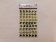 St Patrick's paper crafts Puffy Clover stickers 54pc