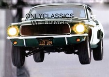 1968 Ford Mustang Gt Jumps In Air Street Chase Bullitt Steve Mcqueen 8x10 Photo