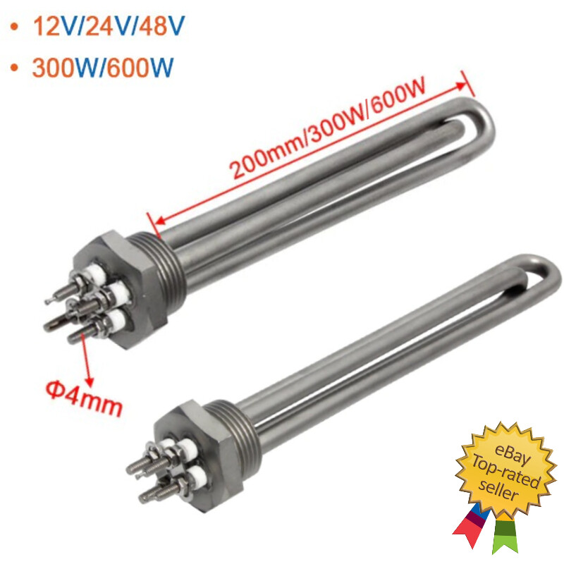 Electric Heating Element For Solar Water Boiler Tank Heater DC 12V/24V/48V  Oil | eBay