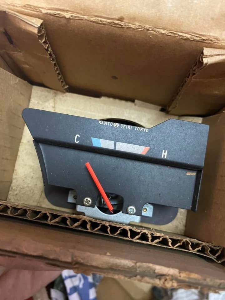 DATSUN 410 411 520 521 Termómetro de Temperatura Medidor Genuino Nuevo de Lote Antiguo Japón Foto 2 de 4