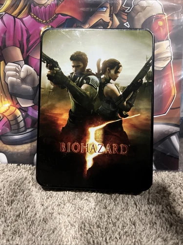 PS3 Resident Evil 5 W/Deluxe Biohazard BIG Steel Book,Manual,Inserts & OST🔥