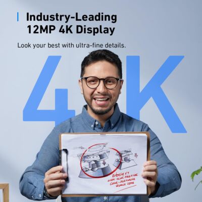 AnkerWork C310 Webcam 4K AI Auto Focus/AI Framing for Video Calls