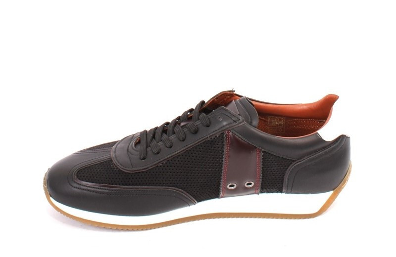 Roberto Serpentini 56409 Multicolor Leather Lace-Up Sneakers Shoes