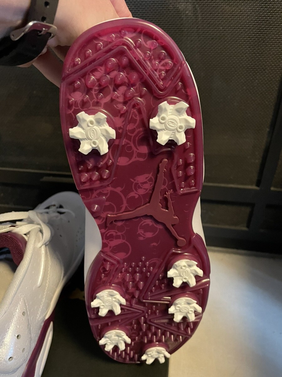 Nike Air Jordan 6 Retro Low G NRG Bordeaux Golf Cleats DV6796-116